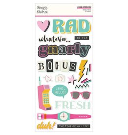 SIMPLE STORIES SIMPLE STORIES TOTALLY 80'S FOAM STICKERS