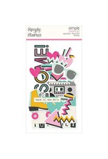 SIMPLE STORIES SIMPLE STORIES SIMPLE PAGES TOTALLY 80'S PAGE PIECES 18/PK