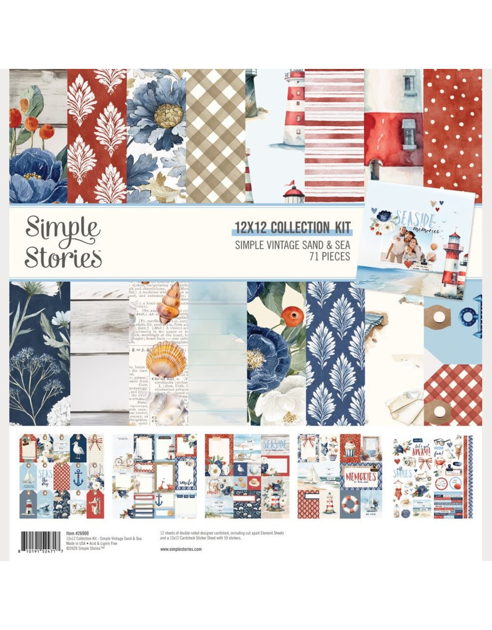 SIMPLE STORIES SIMPLE STORIES VINTAGE SAND & SEA 12x12 COLLECTION KIT
