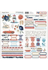 SIMPLE STORIES SIMPLE STORIES VINTAGE SAND & SEA 12x12 CARDSTOCK STICKERS BASICS