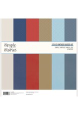SIMPLE STORIES SIMPLE STORIES VINTAGE SAND & SEA 12x12 BASICS KIT