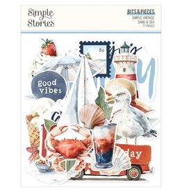 SIMPLE STORIES SIMPLE STORIES VINTAGE SAND & SEA BITS & PIECES 77/PK