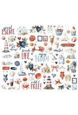 SIMPLE STORIES SIMPLE STORIES VINTAGE SAND & SEA BITS & PIECES 77/PK