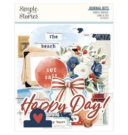 SIMPLE STORIES SIMPLE STORIES VINTAGE SAND & SEA JOURNAL BITS & PIECES 68/PK