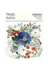 SIMPLE STORIES SIMPLE STORIES VINTAGE SAND & SEA FLORAL BITS & PIECES 30/PK