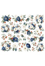 SIMPLE STORIES SIMPLE STORIES VINTAGE SAND & SEA FLORAL BITS & PIECES 30/PK