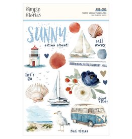 SIMPLE STORIES SIMPLE STORIES VINTAGE SAND & SEA 6x8 RUB-ONS 2/PK