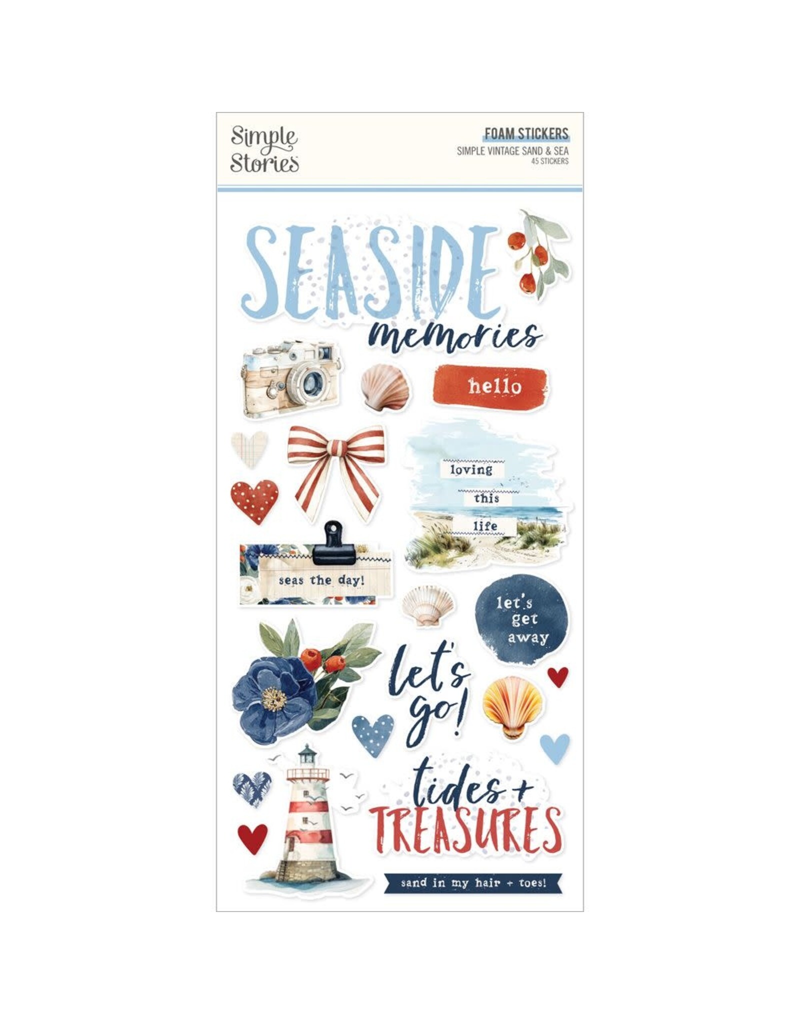 SIMPLE STORIES SIMPLE STORIES VINTAGE SAND & SEA FOAM STICKERS