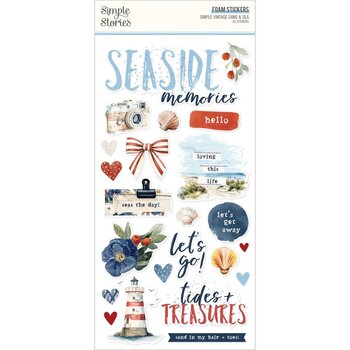 SIMPLE STORIES SIMPLE STORIES VINTAGE SAND & SEA FOAM STICKERS