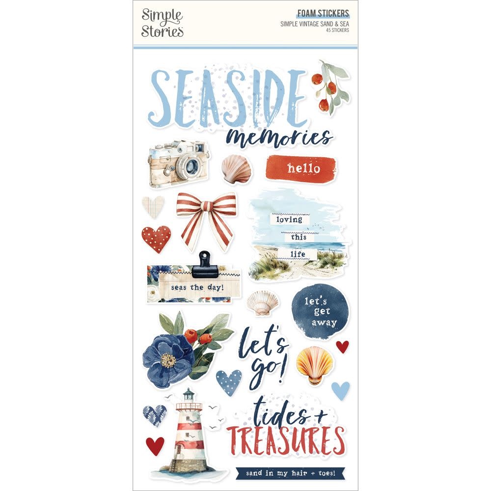 SIMPLE STORIES SIMPLE STORIES VINTAGE SAND & SEA FOAM STICKERS