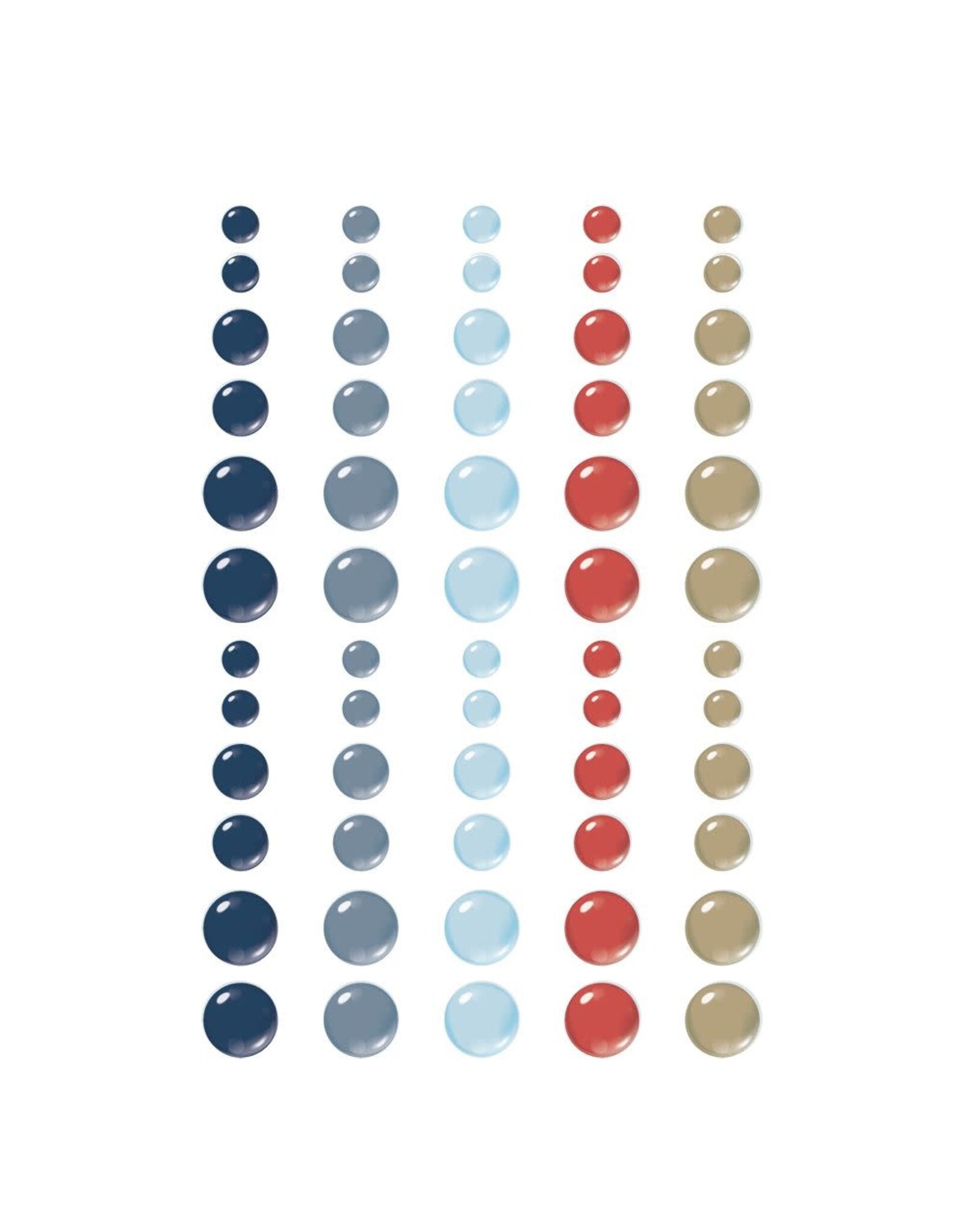 SIMPLE STORIES SIMPLE STORIES VINTAGE SAND & SEA GLOSSY ENAMEL DOTS