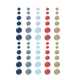 SIMPLE STORIES SIMPLE STORIES VINTAGE SAND & SEA GLOSSY ENAMEL DOTS