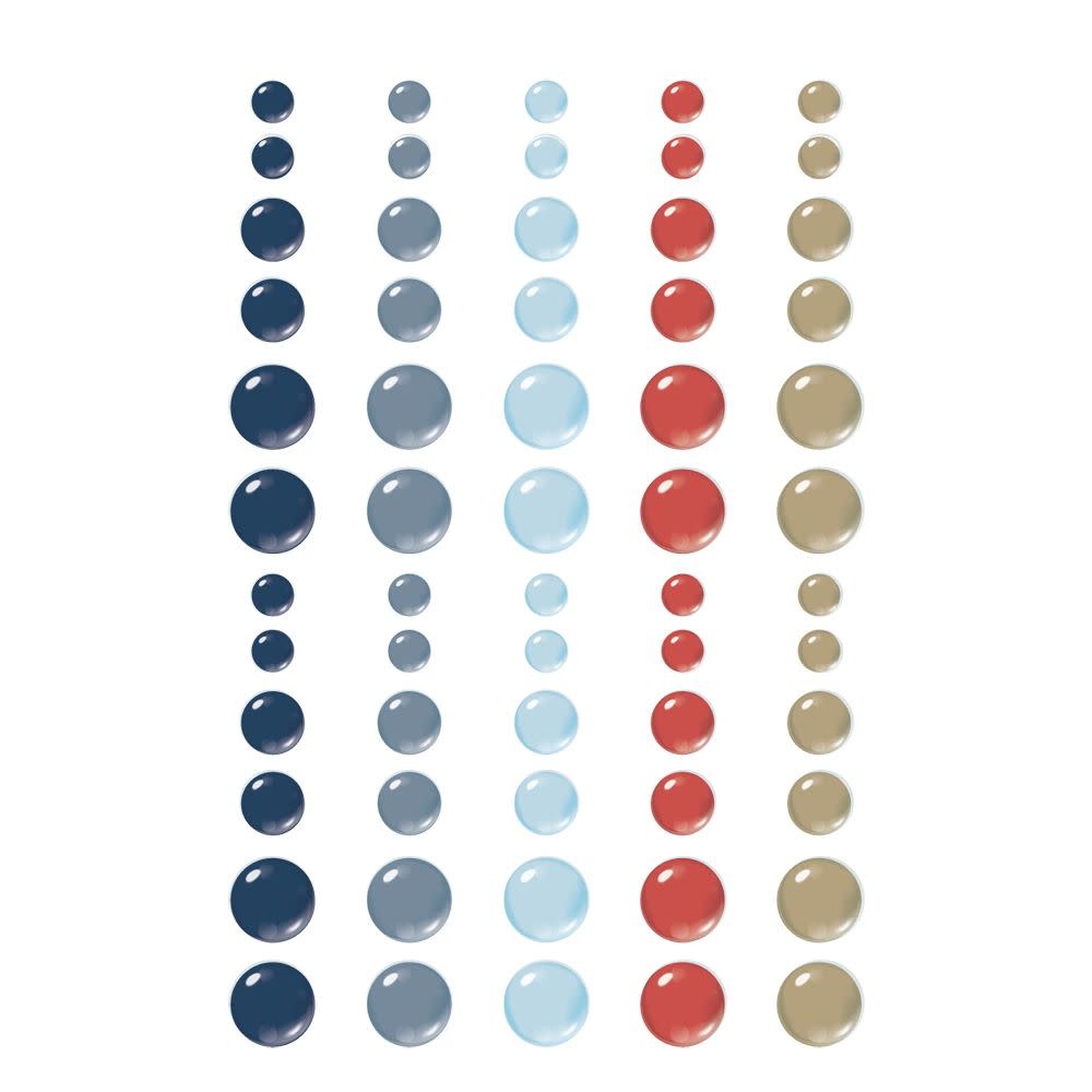 SIMPLE STORIES SIMPLE STORIES VINTAGE SAND & SEA GLOSSY ENAMEL DOTS