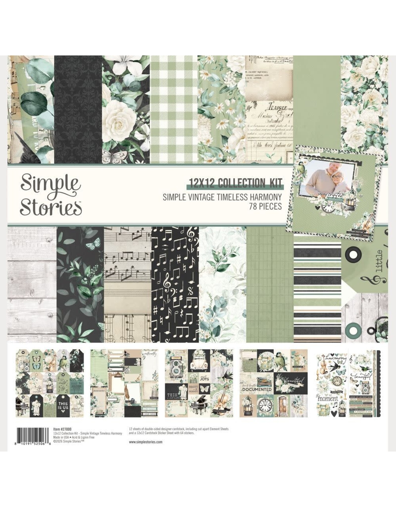SIMPLE STORIES SIMPLE STORIES VINTAGE TIMELESS HARMONY 12x12 COLLECTION KIT
