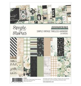 SIMPLE STORIES SIMPLE STORIES VINTAGE TIMELESS HARMONY 6x8 PAPER PAD 24 SHEETS
