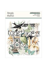 SIMPLE STORIES SIMPLE STORIES VINTAGE TIMELESS HARMONY CHIPBOARD PIECES 55/PK