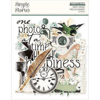 SIMPLE STORIES SIMPLE STORIES VINTAGE TIMELESS HARMONY BITS & PIECES 81/PK