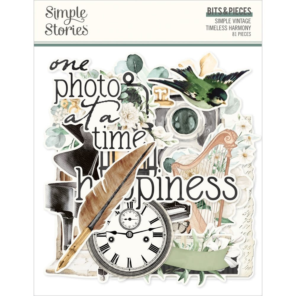 SIMPLE STORIES SIMPLE STORIES VINTAGE TIMELESS HARMONY BITS & PIECES 81/PK