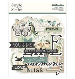 SIMPLE STORIES SIMPLE STORIES VINTAGE TIMELESS HARMONY JOURNAL BITS & PIECES 90/PK