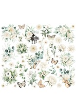 SIMPLE STORIES SIMPLE STORIES VINTAGE TIMELESS HARMONY FLORAL BITS & PIECES 42/PK