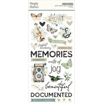 SIMPLE STORIES SIMPLE STORIES VINTAGE TIMELESS HARMONY FOAM STICKERS