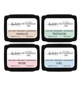 SPELLBINDERS SPELLBINDERS BETTERPRESS FRANK GARCIA BLUSHING MACARONS INK MINI SET 4/PK