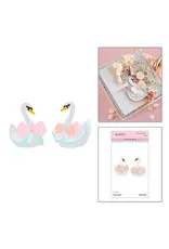 SPELLBINDERS SPELLBINDERS FRANK GARCIA KEEPSAKE SWANS ETCHED DIE SET