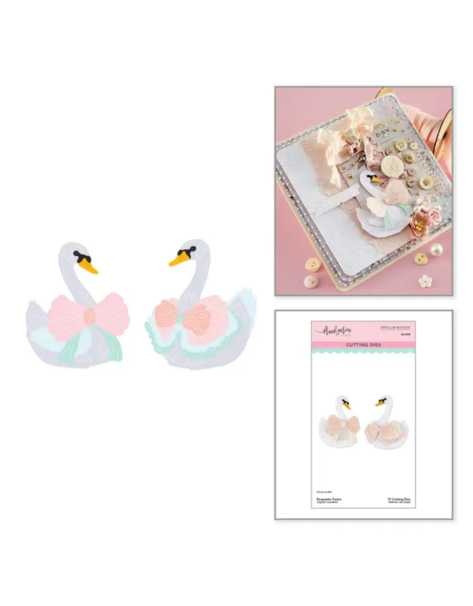 SPELLBINDERS SPELLBINDERS FRANK GARCIA KEEPSAKE SWANS ETCHED DIE SET