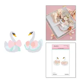 SPELLBINDERS SPELLBINDERS FRANK GARCIA KEEPSAKE SWANS ETCHED DIE SET