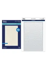 SPELLBINDERS SPELLBINDERS SIMON HURLEY CASCADING DOTS 3D EMBOSSING FOLDER AND STENCIL