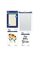 SPELLBINDERS SPELLBINDERS CASCADING CORNFLOWERS I WANT IT ALL! BUNDLE