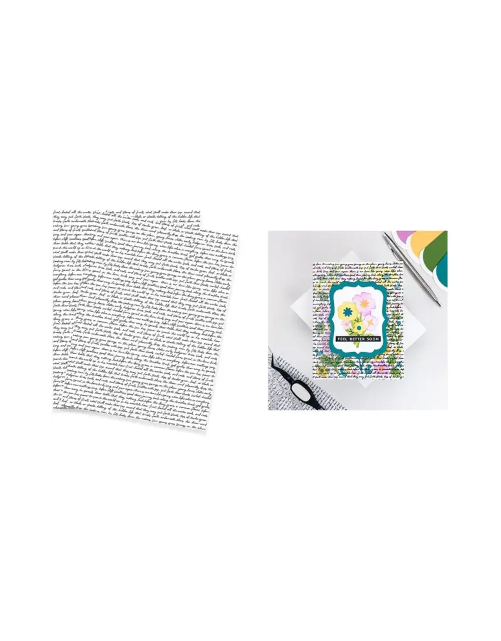 HERO ARTS HERO ARTS HERO TRANSFERS BIRDSONG SCRIPT RUB-ONS
