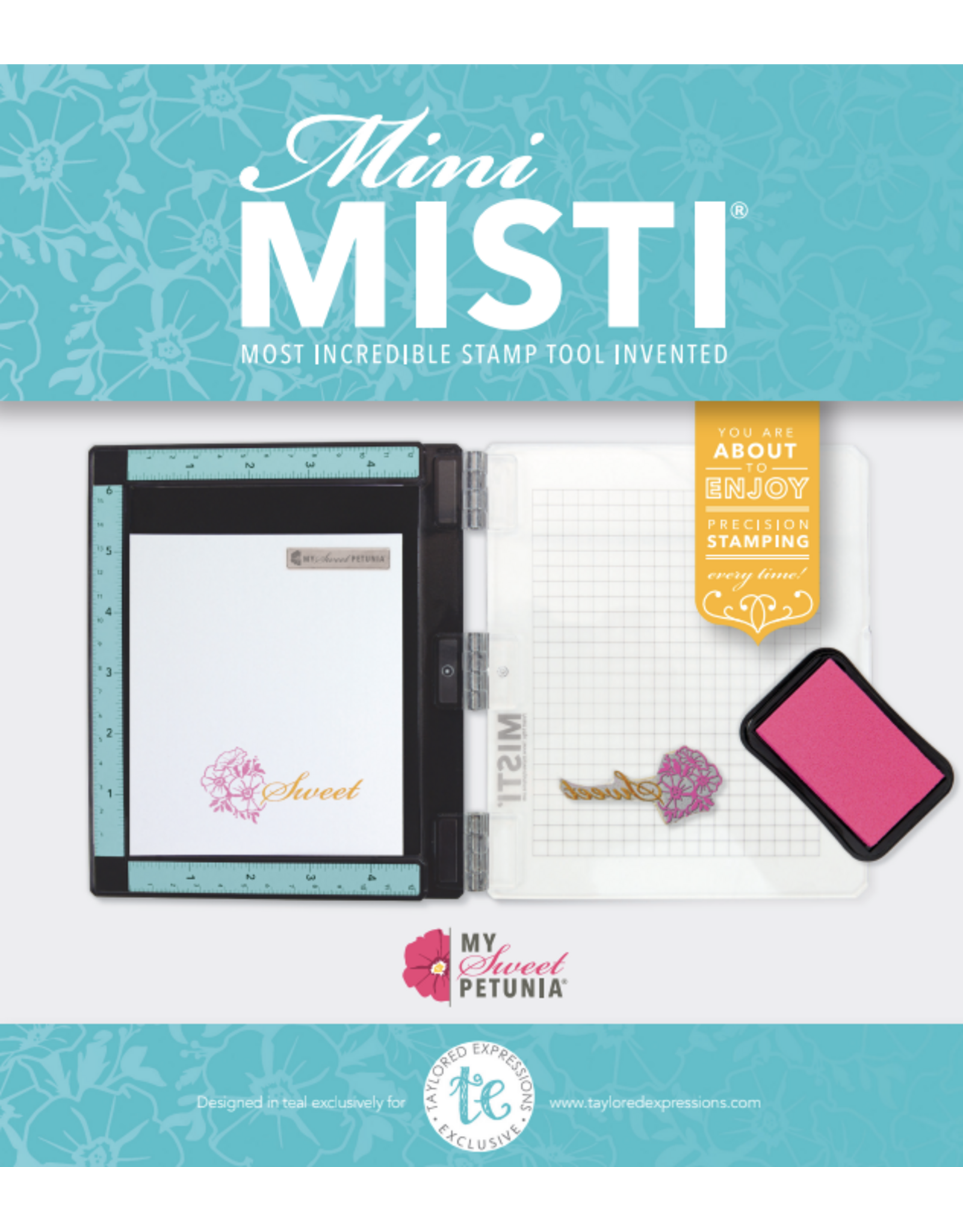 MY SWEET PETUNIA MY SWEET PETUNIA TEAL MINI MISTI STAMPING PLATFORM