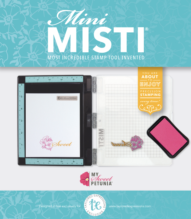 MY SWEET PETUNIA MY SWEET PETUNIA TEAL MINI MISTI STAMPING PLATFORM