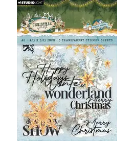 STUDIOLIGHT STUDIOLIGHT CHRISTMAS FOREST ELEMENTS & TEXTS STICKERS 5 SHEETS