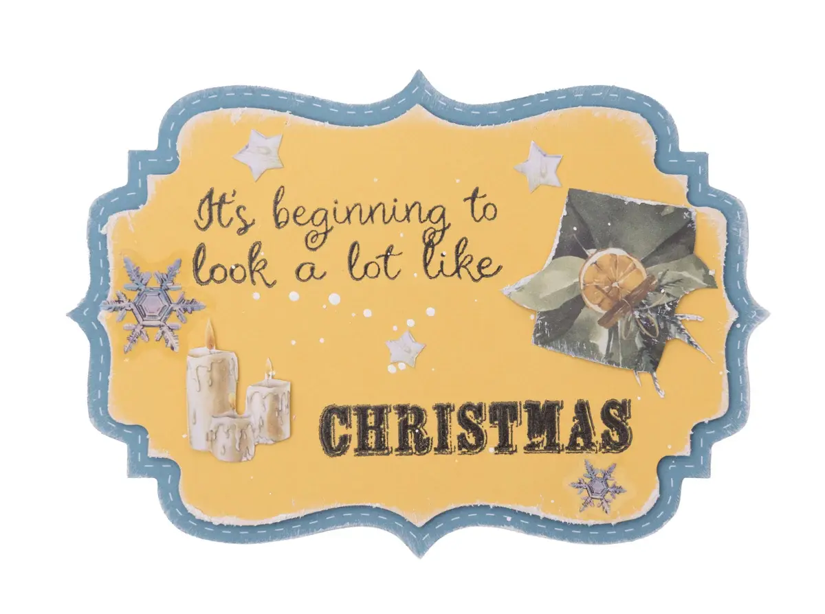 STUDIOLIGHT STUDIOLIGHT CHRISTMAS FOREST ELEMENTS & TEXTS STICKERS 5 SHEETS