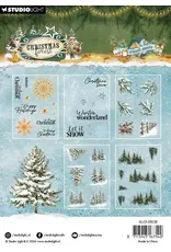 STUDIOLIGHT STUDIOLIGHT CHRISTMAS FOREST ELEMENTS & TEXTS STICKERS 5 SHEETS