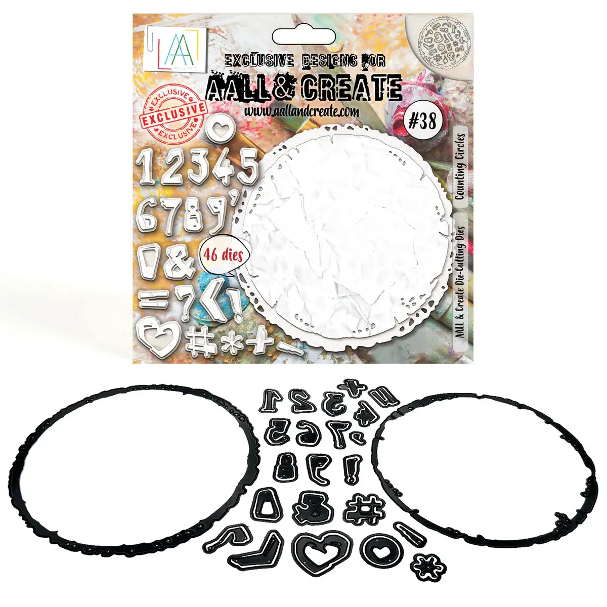 AALL & CREATE AALL & CREATE #38 COUNTING CIRCLES DIE SET