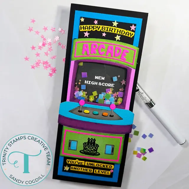 TRINITY STAMPS TRINITY STAMPS ARCADE MACHINE BUILDER DIE SET