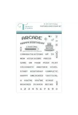 TRINITY STAMPS TRINITY STAMPS 8-BIT BIRTHDAY 4x6 CLEAR STAMP SET