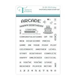 TRINITY STAMPS TRINITY STAMPS 8-BIT BIRTHDAY 4x6 CLEAR STAMP SET