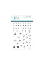 TRINITY STAMPS TRINITY STAMPS 8-BIT ALPHABET 3x4 CLEAR STAMP SET