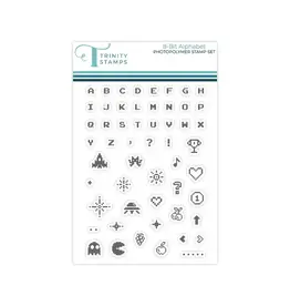 TRINITY STAMPS TRINITY STAMPS 8-BIT ALPHABET 3x4 CLEAR STAMP SET