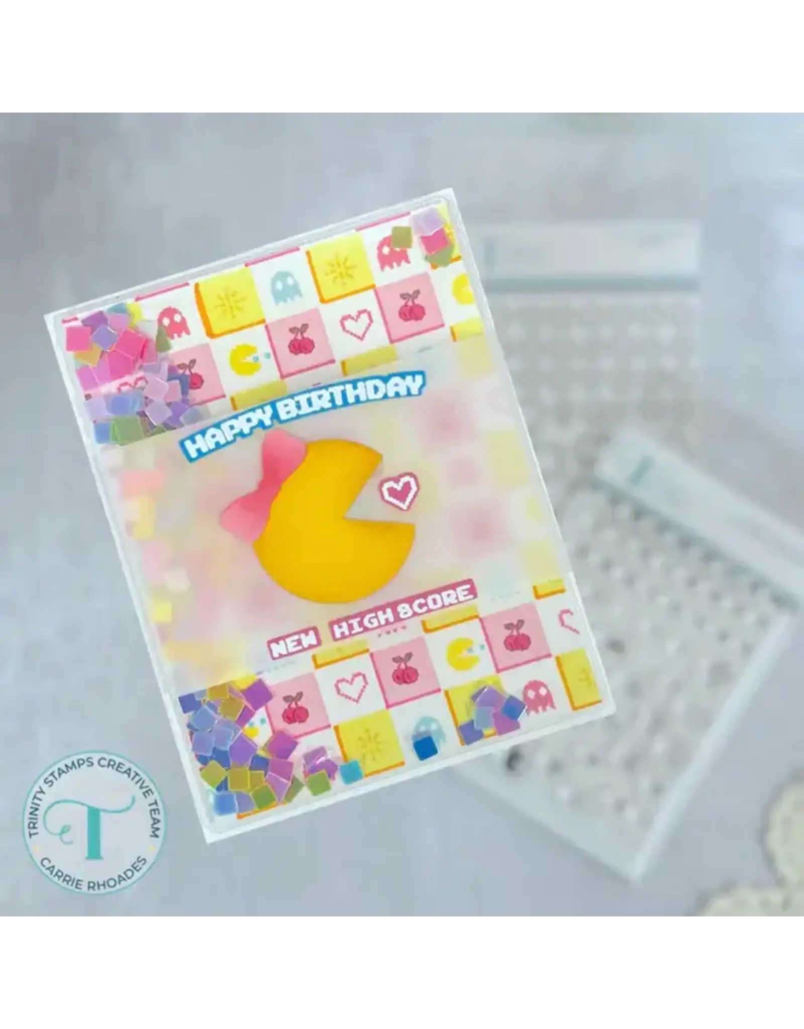TRINITY STAMPS TRINITY STAMPS 8-BIT ALPHABET 3x4 CLEAR STAMP SET