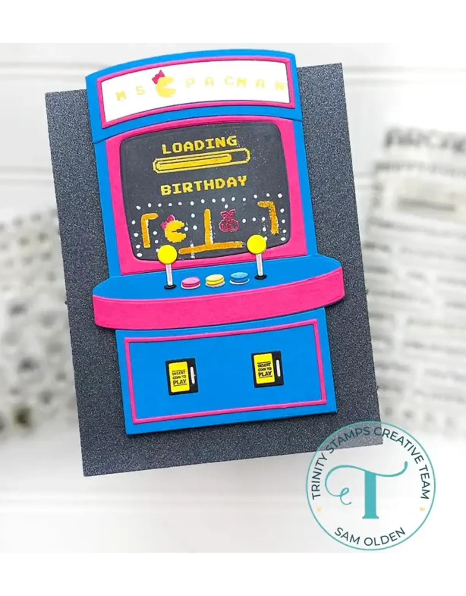 TRINITY STAMPS TRINITY STAMPS 8-BIT ALPHABET 3x4 CLEAR STAMP SET