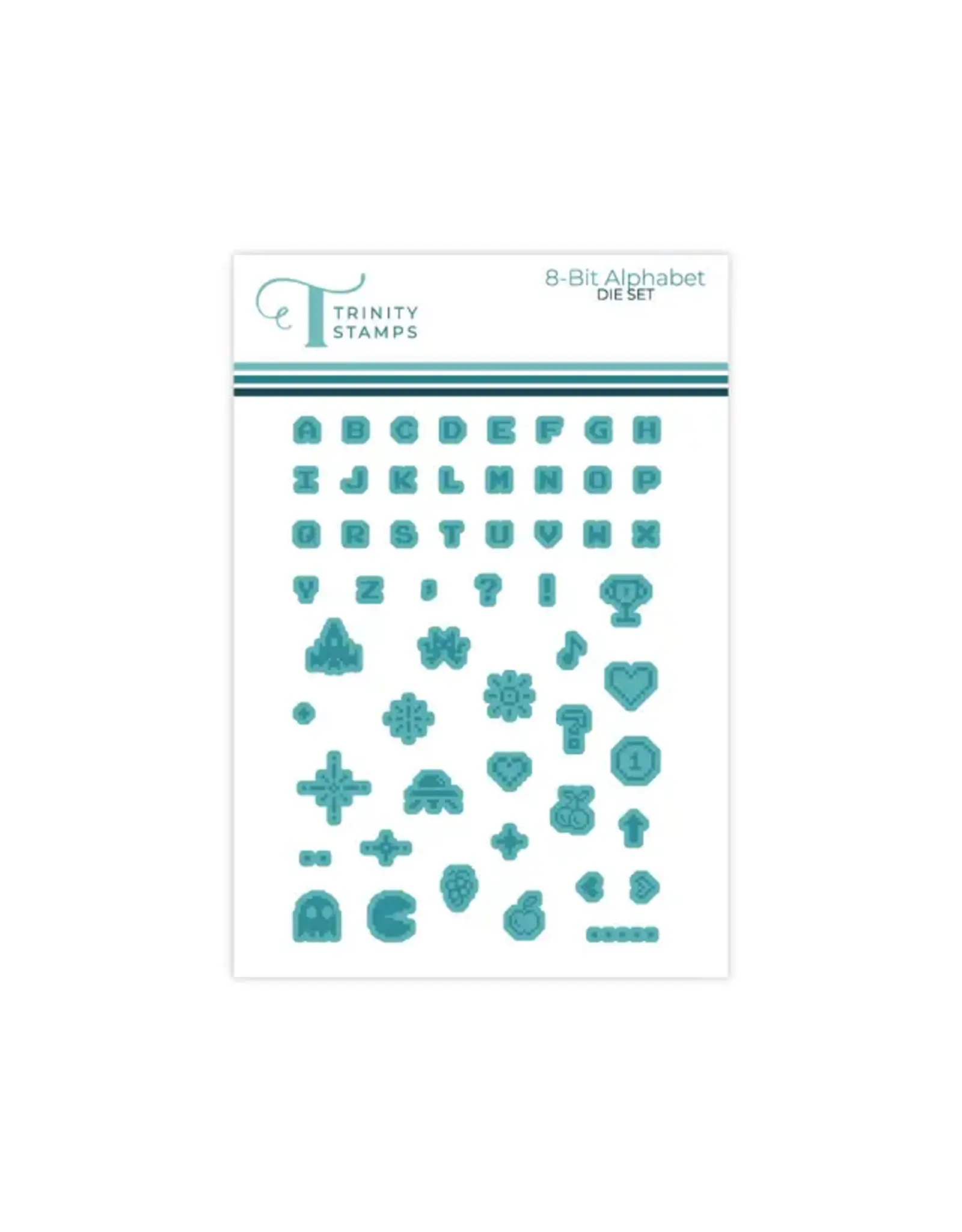 TRINITY STAMPS TRINITY STAMPS 8-BIT ALPHABET COORDINATING DIE SET