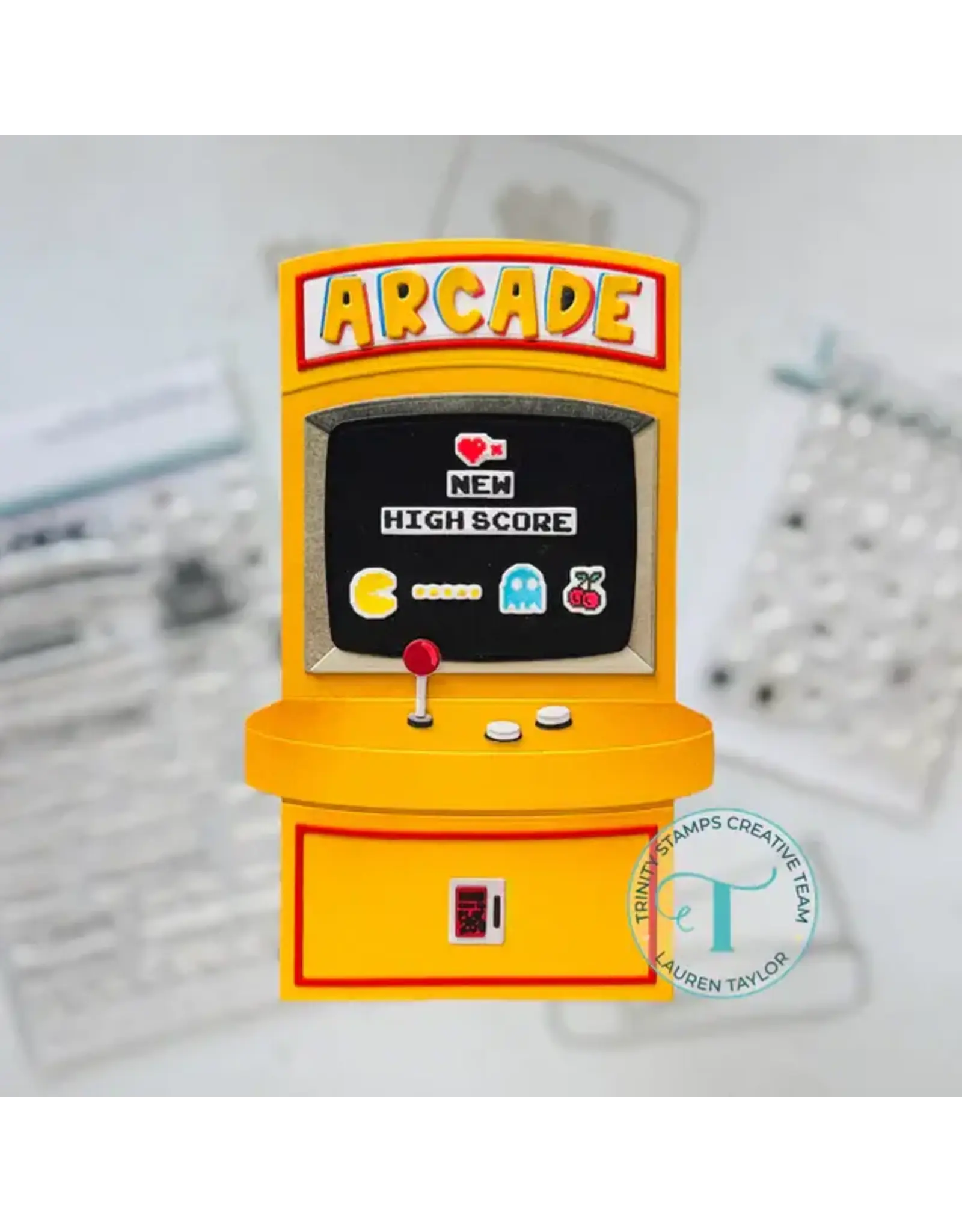 TRINITY STAMPS TRINITY STAMPS 8-BIT ALPHABET COORDINATING DIE SET