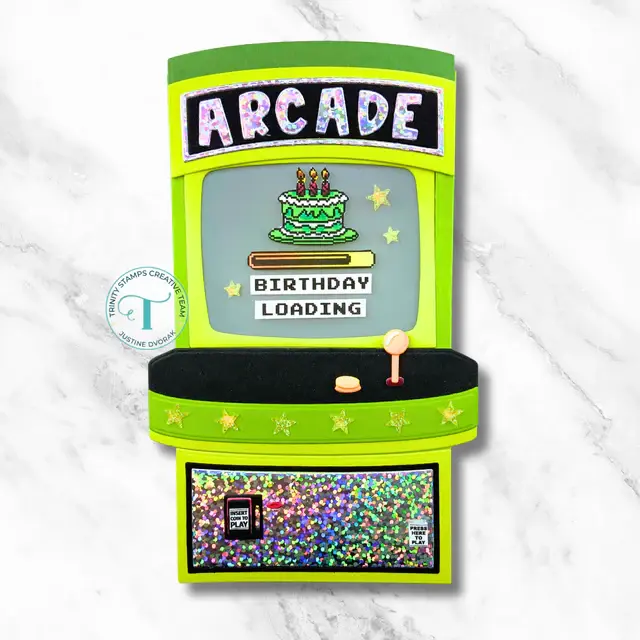 TRINITY STAMPS TRINITY STAMPS 8-BIT BIRTHDAY COORDINATING DIE SET