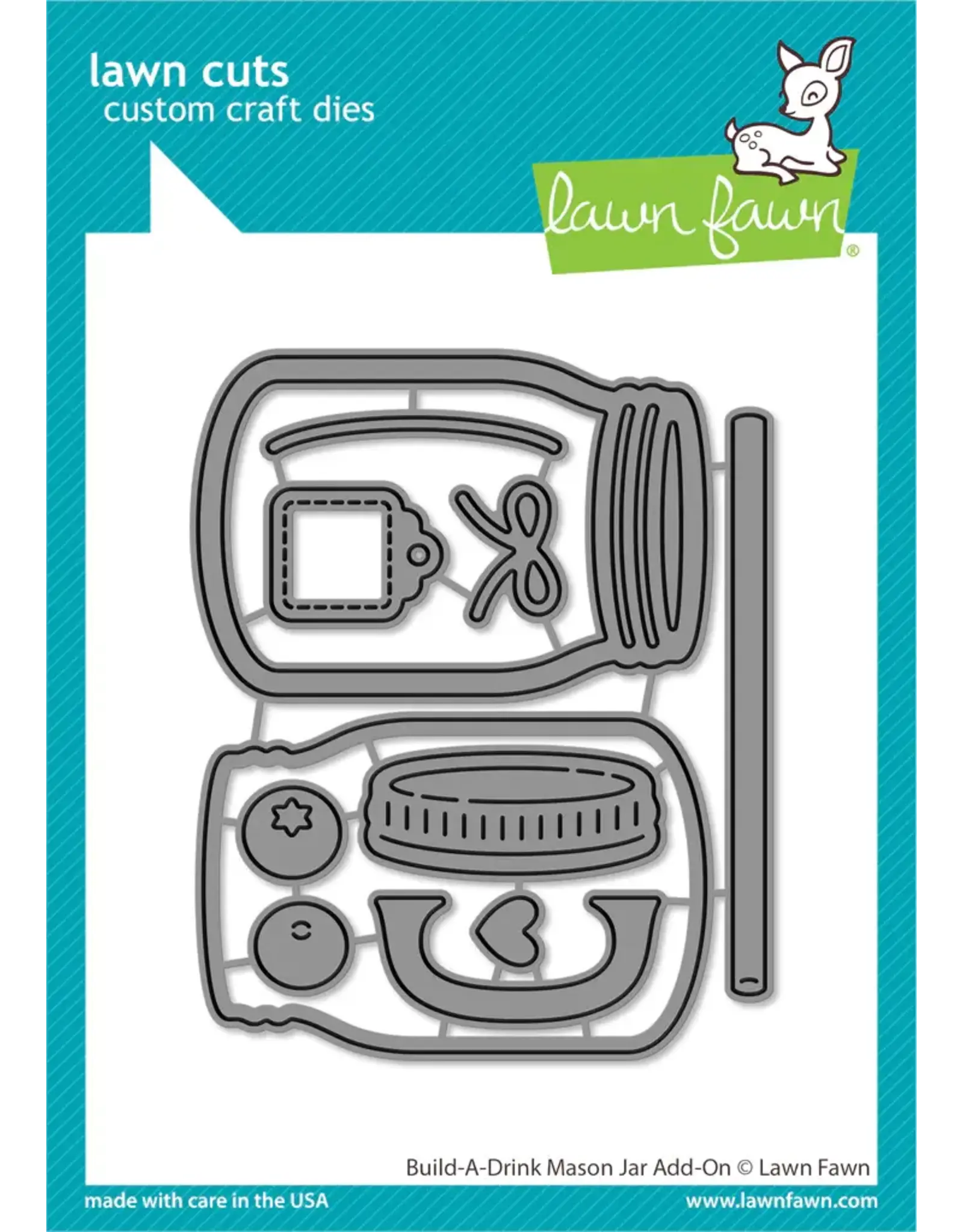 LAWN FAWN LAWN FAWN BUILD-A-DRINK MASON JAR ADD-ON DIE SET