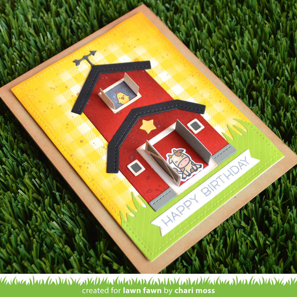 LAWN FAWN LAWN FAWN BUILD-A-BARN DIE SET